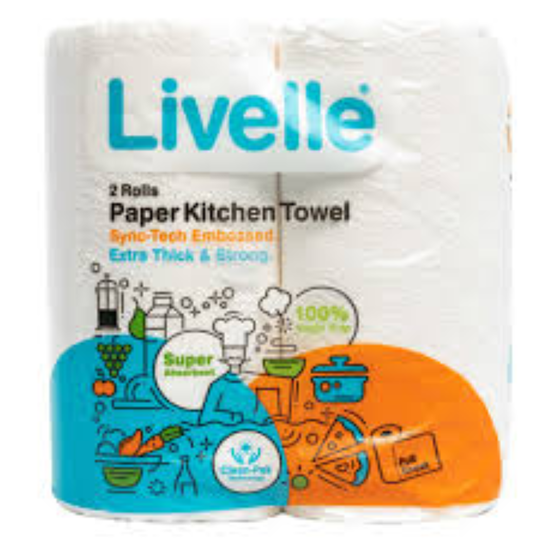 LIVELLE KITCHEN TOWELS TWIN PACK 10PK